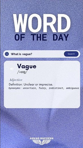 vague