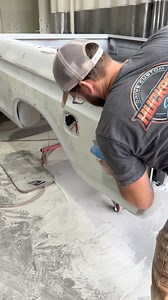 Tip. Start sanding and shaping the body filler when it’s soft. Don’t wait for it to fully cure. Saves a lot of time sanding. | Huckbody Shop LLC