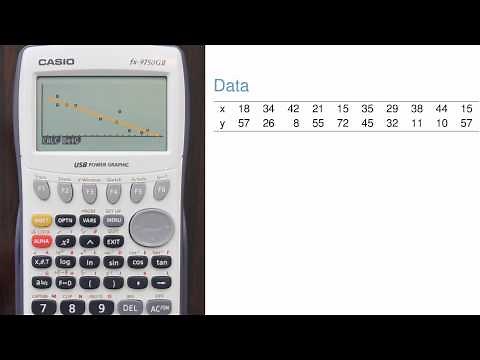 Regression Intercept and Slope Calculation (+more) (Casio fx-9750GII)