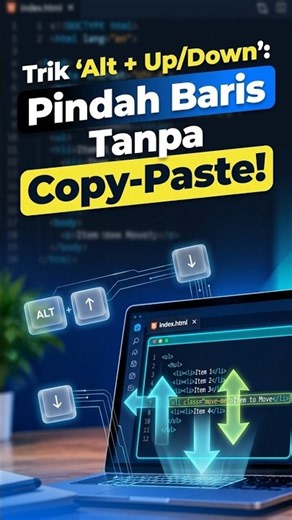 Pindah Baris Code Cepat di VS Code: Trik Alt + Up/Down!