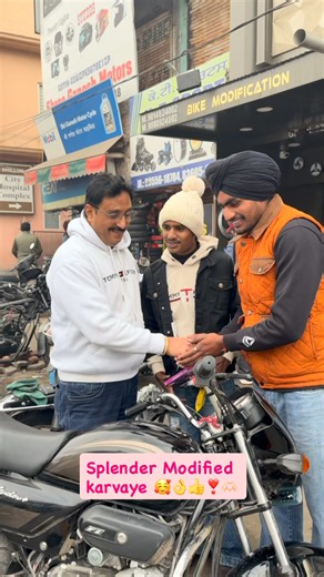 Amritsar_Auto_Spares on Instagram: "Splender modification shop 🙏🥰🫶🏻❣️👍"