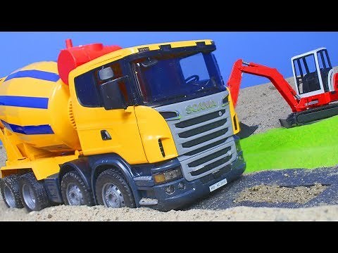 Bagger, Lastwagen, Kran & Spielzeugautos Baustelle | BRUDER Spielwaren Construction für Kinder