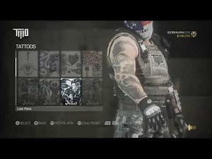 Army of Two Devils Cartel Mask Gear and Tattos