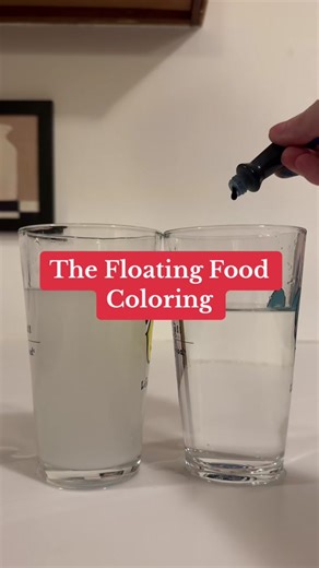 Everyday Experiments (@everydayexperiment) - The Floating Food Coloring Experiment: A Fun Science Activity