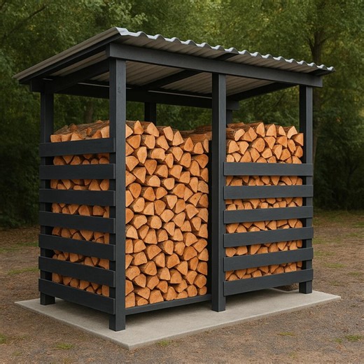 Wood Shed Plan | DIY Outdoor Firewood Storage Plans | PDF Download - Etsy