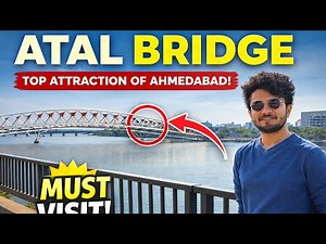 Atal Bridge Ahmedabad | Sabarmati Riverfront Walk Experience 🌉