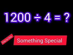 1200 Divided by 4 ||1200 ÷ 4||How do you divide 1200 by 4 step by step?||Long Division||1200/4