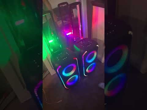 Test and review. Onn large party speaker dual mode! Amazing!!!! New model.