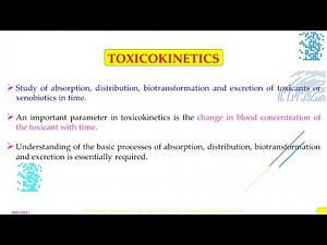TOXICOKINETICS, MECHANISM OF DRUG ACTION BY DR N B SHRIDHAR 28-7-2021