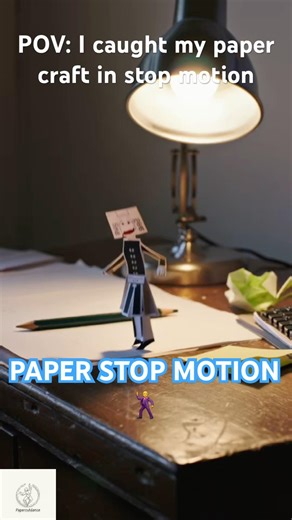 Making my sketches come to life! ✍️✨ #Shorts #StopMotion #Papercutdance #Satisfying #Papercraftdance