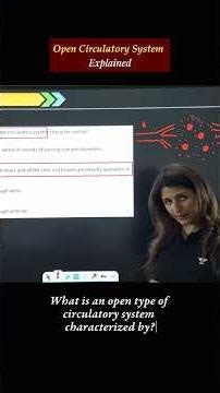 Open Circulatory System Explained | RE-NEET 2026 | Tina Ma'am
