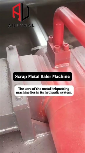 Amazing Metal Recycling! Watch This Horizontal Metal Baler at Work