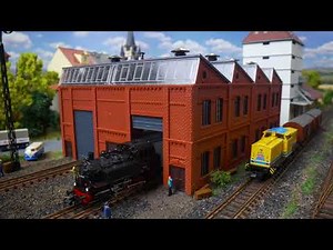 FALLER - Lokwerkstatt Spur N - 222096 | Engine repair shed 🙌🏼🚂