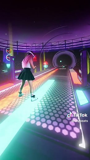 Gnarly - KATSEYE dance dash version :3 map by @Cake VR Dance #kpop #dance #vrgaming