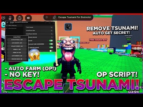 [🌊 NEW!] Escape Tsunami for Brainrots OP | *BEST SCRIPT* - Auto Get Secret & TP!, Remove Tsunami!