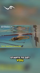 Looking down into the turns helps you keep your speed as you hit the wall. Using the pool markers on each turn will get you comfortable using them in all pools. #Swimming #SwimTechnique #Turns #Pool #Backstroke | GoSwim.tv