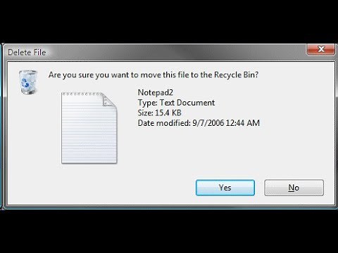 How to remove "are you sure you want to delete..." dialogue box from windows