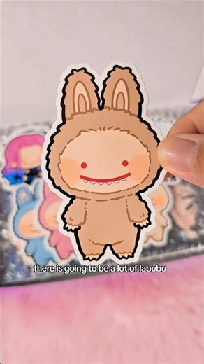 what would you do if you had all these stickers? #alienstage #labubu #artist #fanmerch