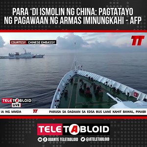 Sa harap ng patuloy na pangha-harass ng China sa mga barko sa West Philippine Sea, dapat na umanong palakasin ng Pilipinas ang sandatahang pwersa nito, gaya ng pagbili ng mga armas. Panoorin ang iba pang balita: youtu.be/watch?v=MonhTfQCDd4 #Teletabloid #AbanteNews #NewsPH #fyp | Abante Teletabloid
