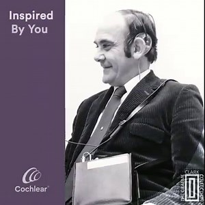 A beautiful moment captured in time. The world's first multi-channel cochlear implant recipient, Rod Saunders, talking to his beloved wife, Margaret. A car accident left Rod unable to hear her voice for seven long years. Share with us how it feels to hear the voices of your loved ones and how hearing helps you to connect with them! (Video has no sound). | Cochlear Americas