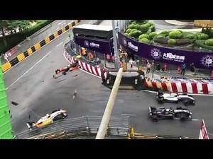 2018 F3 Macau GP Horror Sophia Floersch crash