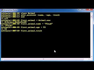 Ruby Programming Tutorial - 5 - Creating Objects