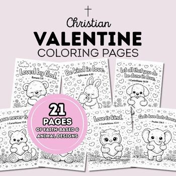 Christian Valentine Coloring Pages | Bible Verse Coloring Pages