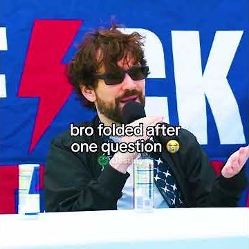 this question made him quit the debate...