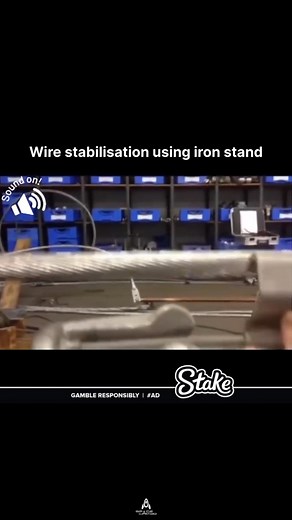 178K views · 1K reactions | Wire stabilization by an iron stand...
