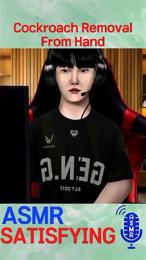 ASMR Cockroach Removal From Hand #asmranimation #satifyingasmr #relaxingvideo #asmrtreatment