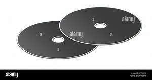 CD or DVD blank template black for presentation layouts and design. 3D rendering. Digitally Generated Image. Isolated on white background Stock Photo - Alamy