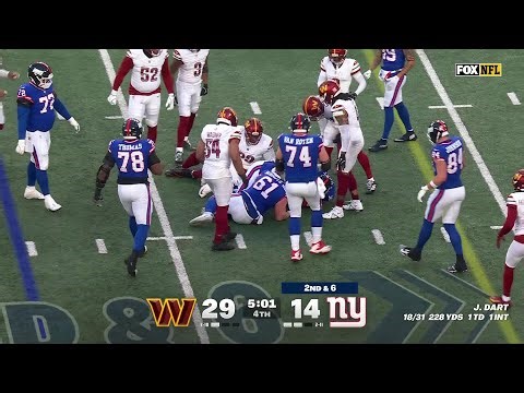 Commanders' Top Plays vs. Giants in 29-21 Road Win | NFL Week 15