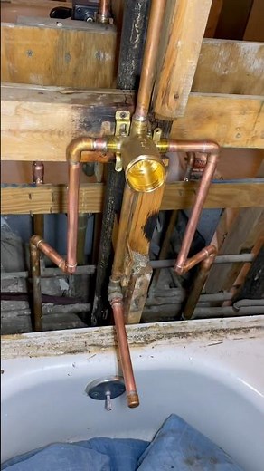 Installing Delta MultiChoice Universal Shower Body POV #plumbing #fyp