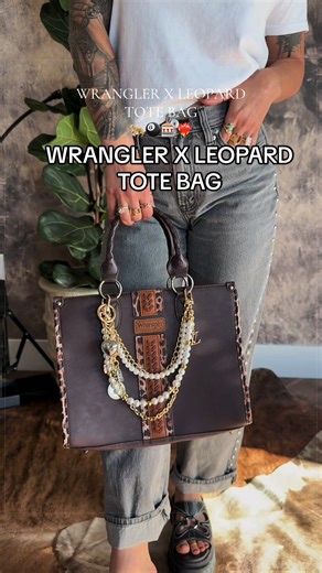 Wrangler x Leopard Tote Bag: A Must-Have Western Fashion Piece