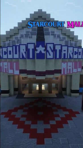 Stranger Things in Minecraft - Starcourt Mall #strangerthings #minecraftbuilding