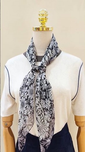 How to Tie a Scarf Elegantly 🧣 | Quick & Easy Scarf Styling Tutorial