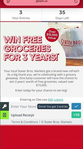 Win Free Groceries for 3 Years! - Over $15,000 Value