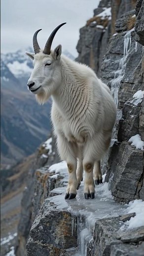 Mountain Goats Risk Death on a 9,700-Foot Cliff | Nature's Ultimate Survival Journey #goat #goats