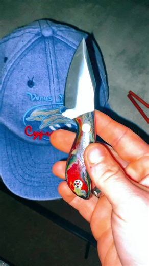 For Sale📲 Beautiful neck-knife here collecting dust! Have a much more concealed blade on me for the hunt! Sensible offer! Will post this out asap if anyone wants it 🔗 #prop #tool #blade #fresh #fyp