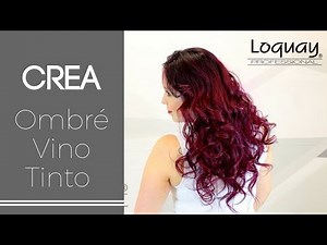 Tutorial Ombré Vino Tinto