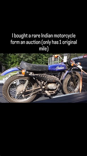 14K views · 99 reactions | I bought a rare Indian motorcycle form an auction (only has 1 original mile) #Indian #motorcycle #rare | 2vintage | Facebook