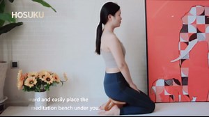Meditation Bench (Seiza Bench) – Pine Wood Kneeling Prayer Seat, Portable Yoga & Meditation Stool