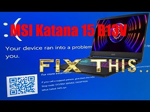 MSI Katana Fix blue screen error for windows 10 and 11 - Katana BSOD fix - Easy repair method