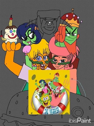 SpeedPaint The SpongeBob SquarePants Movie 20th Anniversary