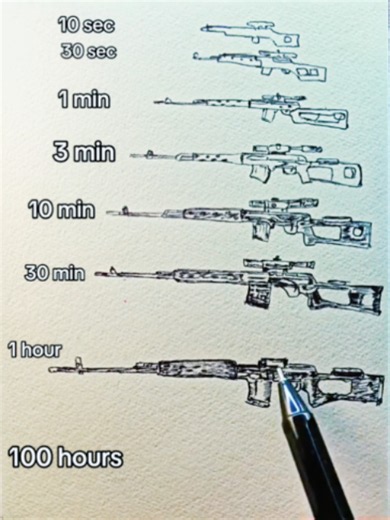 How to Draw an SVD Sniper Rifle — Step-by-Step Pencil Tutorial