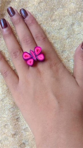 diy paper Ring using quilling #diy #ring #withpaper #papercraft #quilling