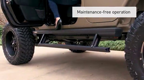 ARIES 3047912 ActionTrac 83.6-Inch Retractable Powered Running Boards, Fits Select Dodge, Ram 1500, 2500, 3500 Crew Cab