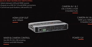INOGENI CAM 300 4:1 HDMI and USB 2.0 Camera Selector with Smooth Video Switch, HDMI and USB 3.0 Output