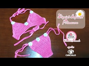 Children's Spring Crochet Bikini by Claudete Azevedo (bottom part)