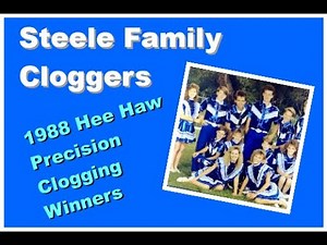 HEE HAW Clogging Championship Precision Winners 1988 Steele Family Cloggers Utah Charlie McCoy